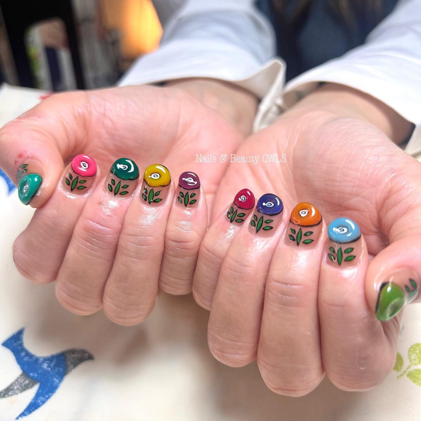 ぴよこれいと あうるす on LIPS 「デザインをインスタで見てくれて、これにするー!との事で💜チップ..」(3枚目)