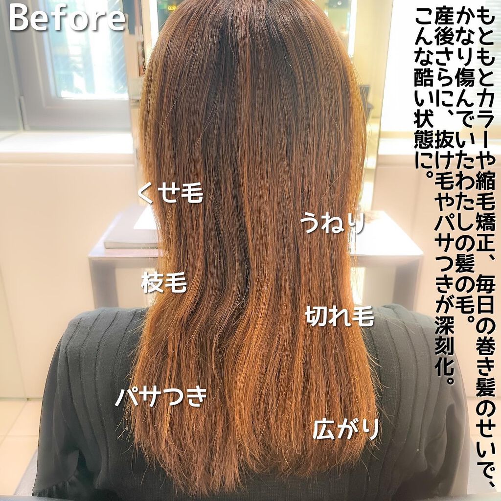 Riho | 集英社MAQUIAエキスパート on LIPS 「髪質改善レポート✨もともとの激しいダメージ毛...産後の抜け毛..」(2枚目)