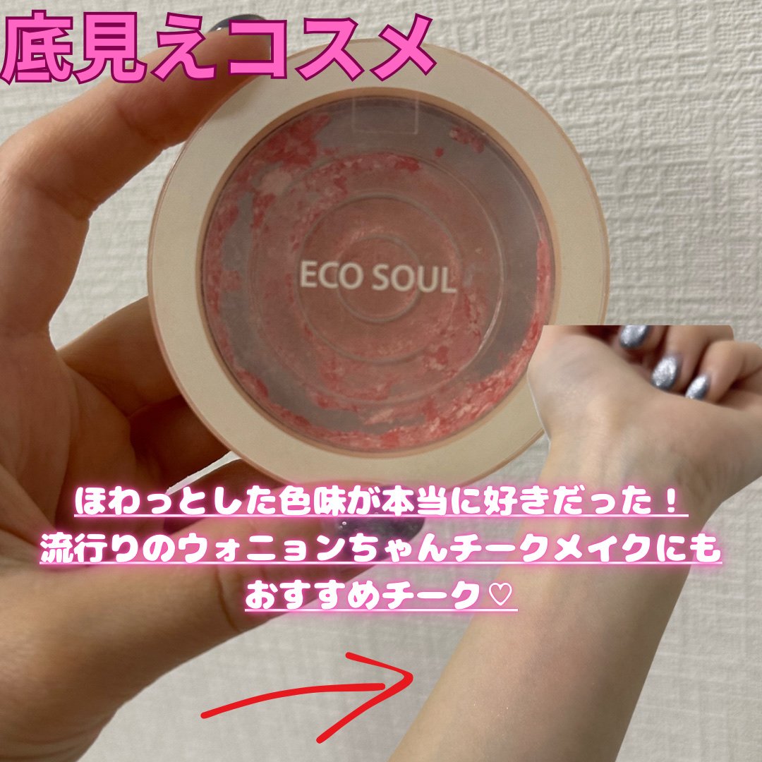 ザセム エコソウルカーニバルブラッシュ/the SAEM/パウダーチークを使ったクチコミ（1枚目）