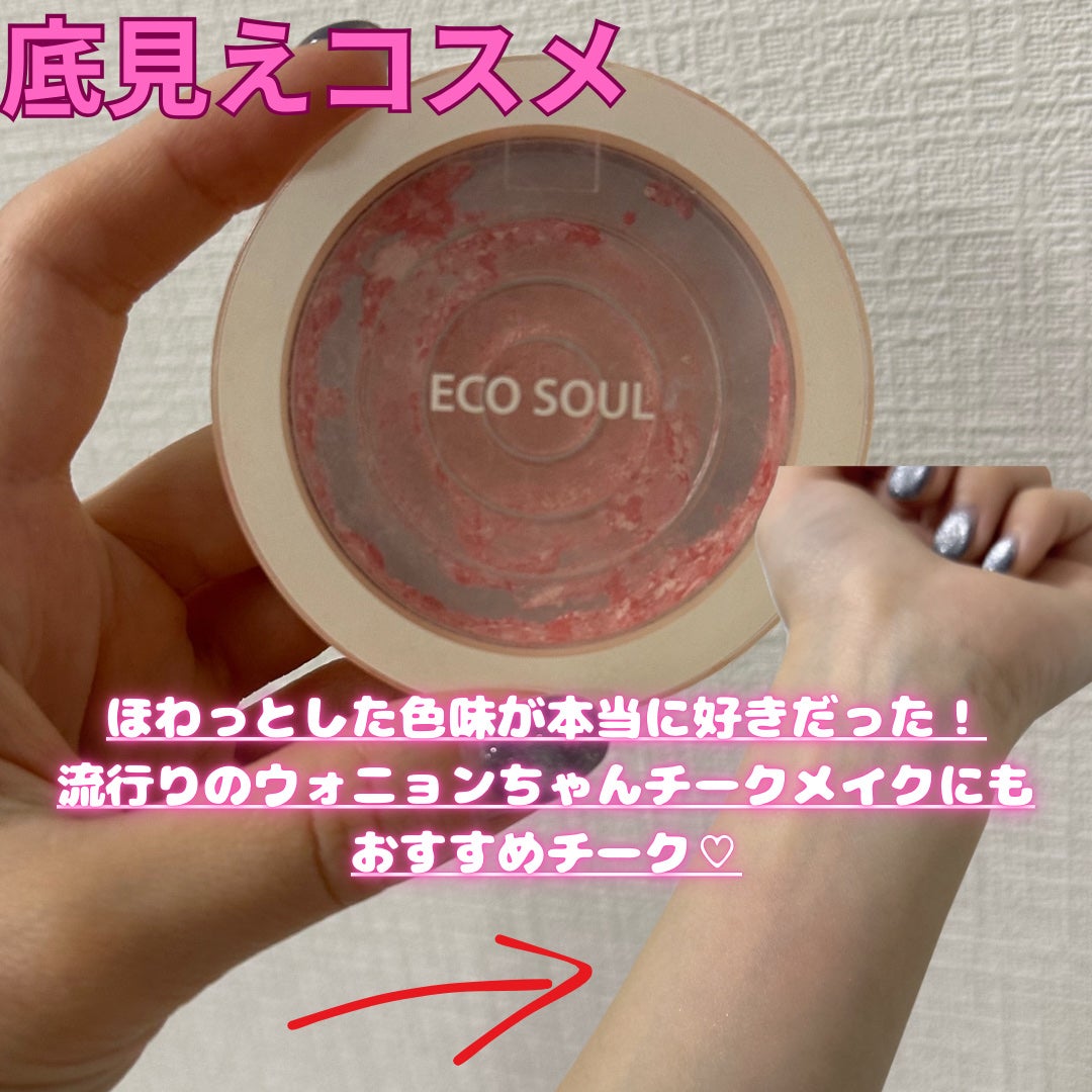 ザセム エコソウルカーニバルブラッシュ/the SAEM/パウダーチークを使ったクチコミ(1枚目)