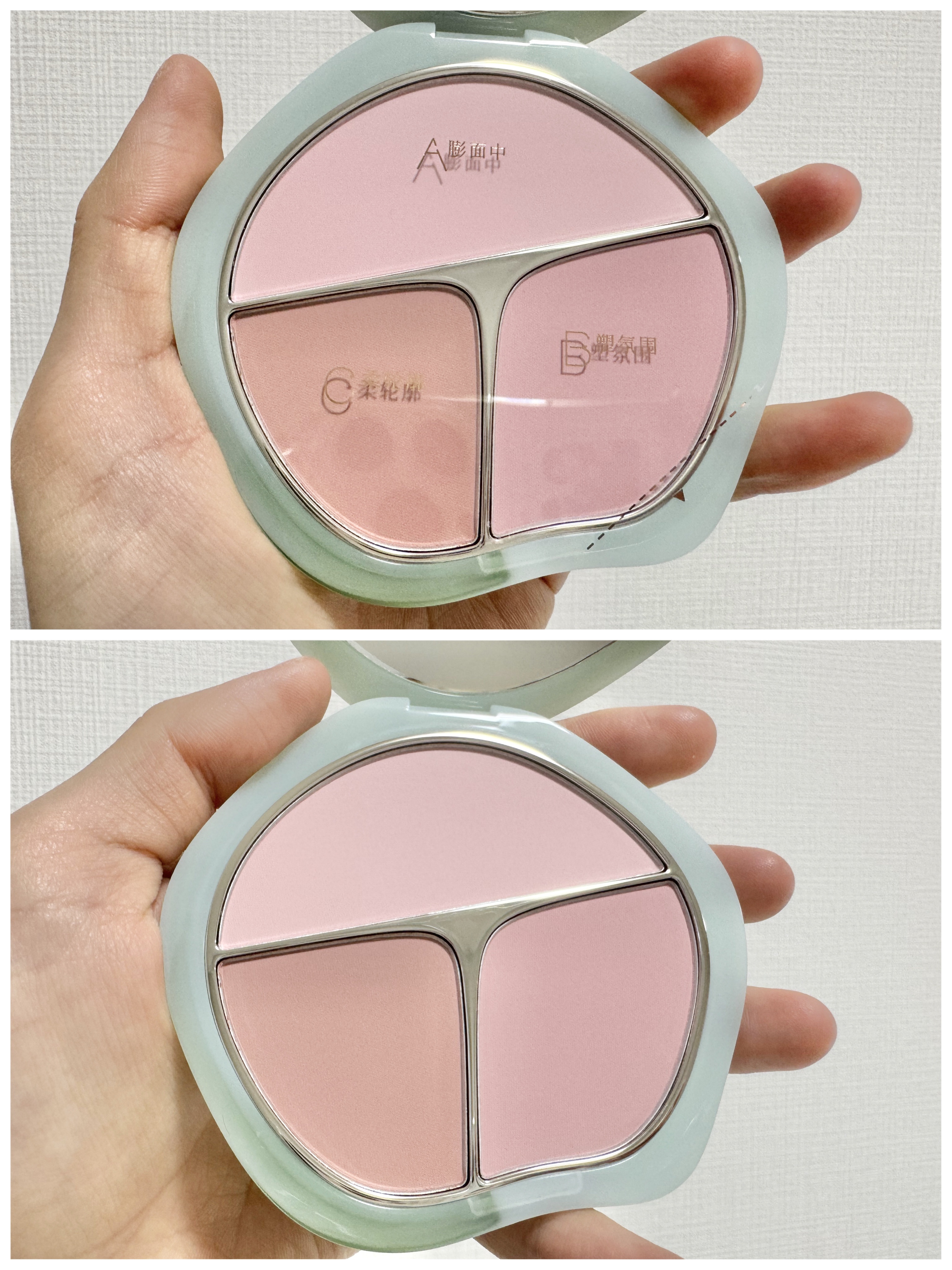 TIMAGE  3色チークパレット/TIMAGE/パウダーチークを使ったクチコミ（2枚目）