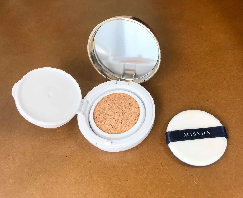 M クッション ファンデーション(モイスチャー)/MISSHA/クッションファンデーションを使ったクチコミ(2枚目)