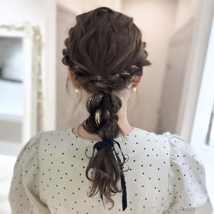 CHIHIRO/美容師/ヘアアレンジ on LIPS 「人気のお呼ばれヘア🩰🎀【保存】してカウンセリングでお使い下さい..」(5枚目)