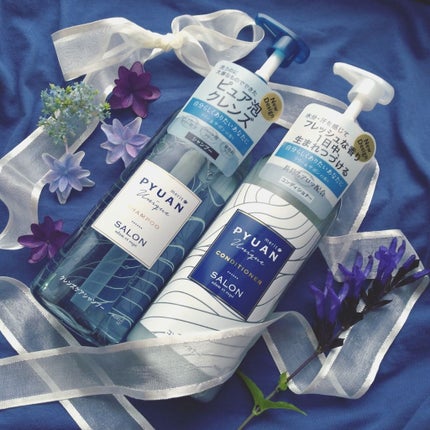 ピュアン PYUAN ユニーク シャンプー/コンディショナーのクチコミ「✨メリットピュアン ユニーク クレンズケアシャンプー ヘアコンディショナー425ml リリー&.....」(1枚目)