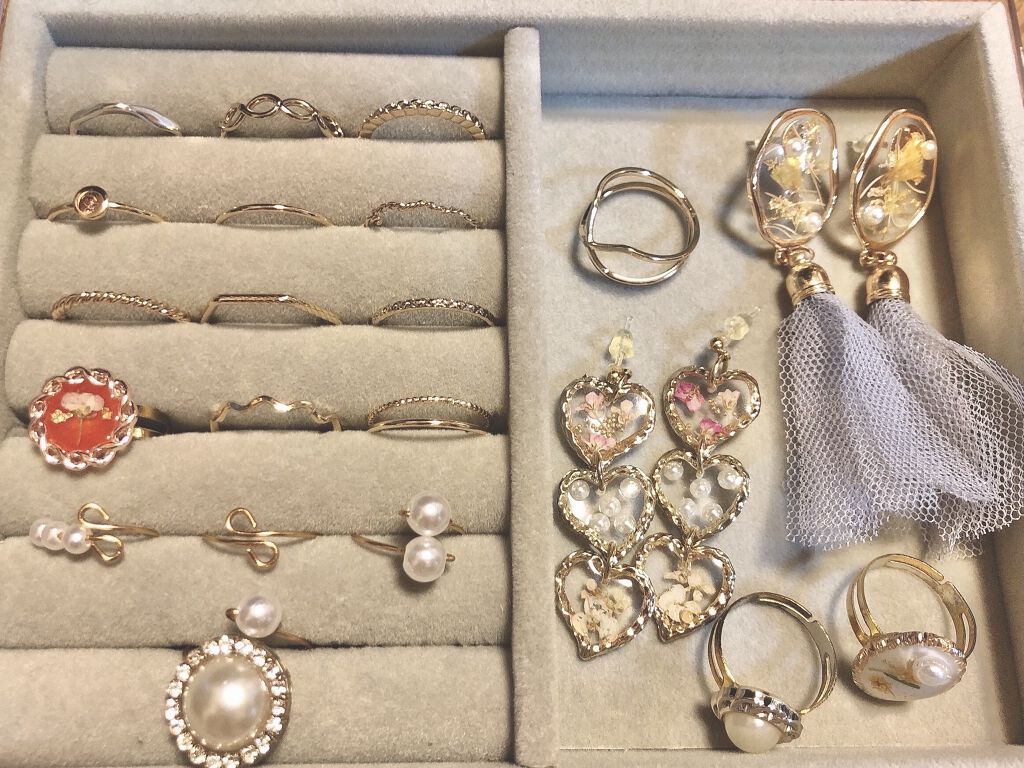 アクセサリートレイ(リング・ピアス収納)/DAISO/その他を使ったクチコミ（2枚目）