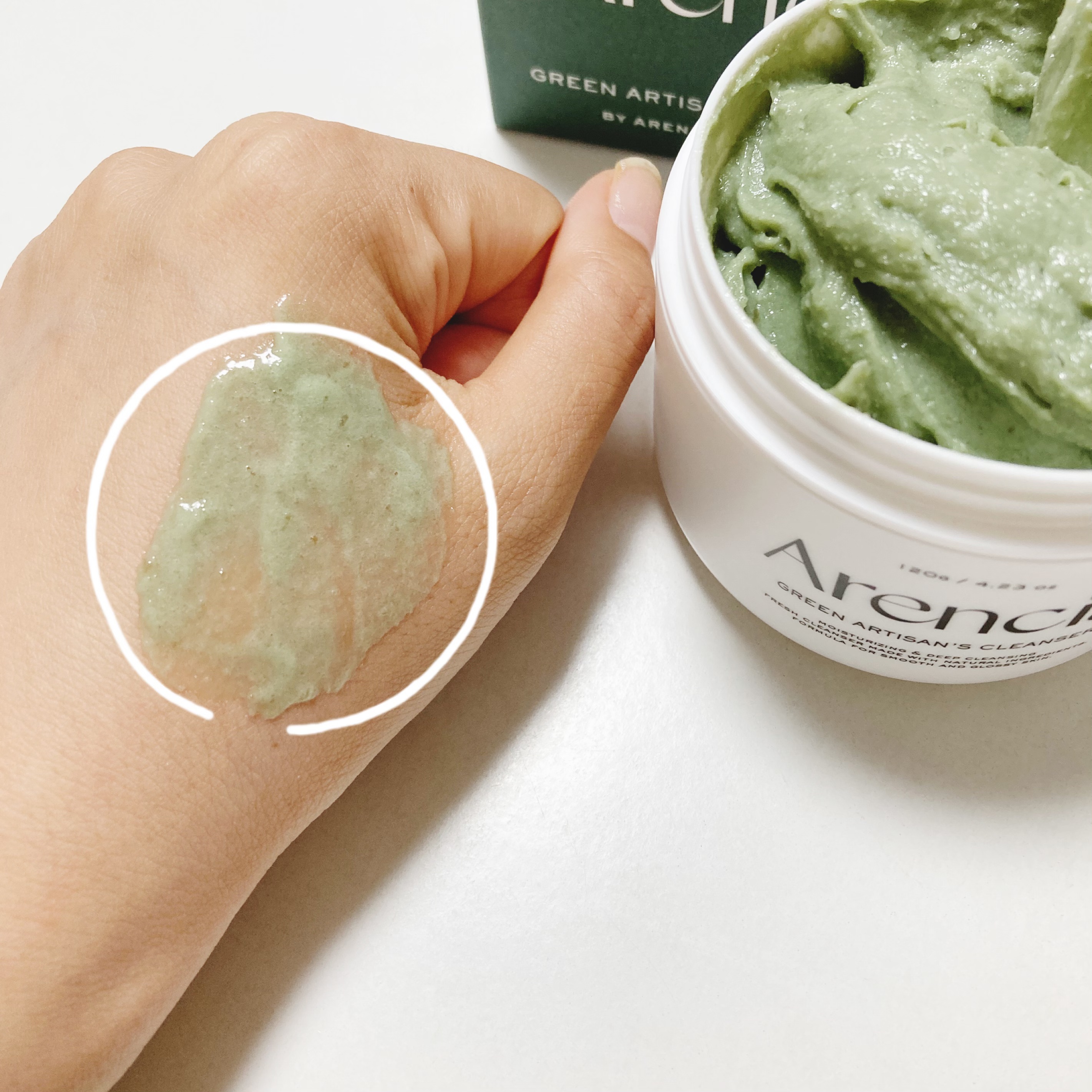 プレミアムもちソープ「グリーンアルティザン」/アレンシア/その他洗顔料を使ったクチコミ（1枚目）