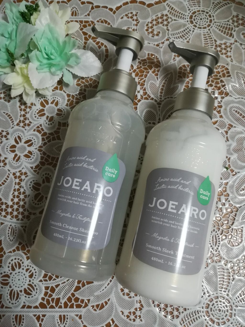 スムースクレンズシャンプー／スムーススリークトリートメント/JOEARO/市販シャンプーを使ったクチコミ（1枚目）