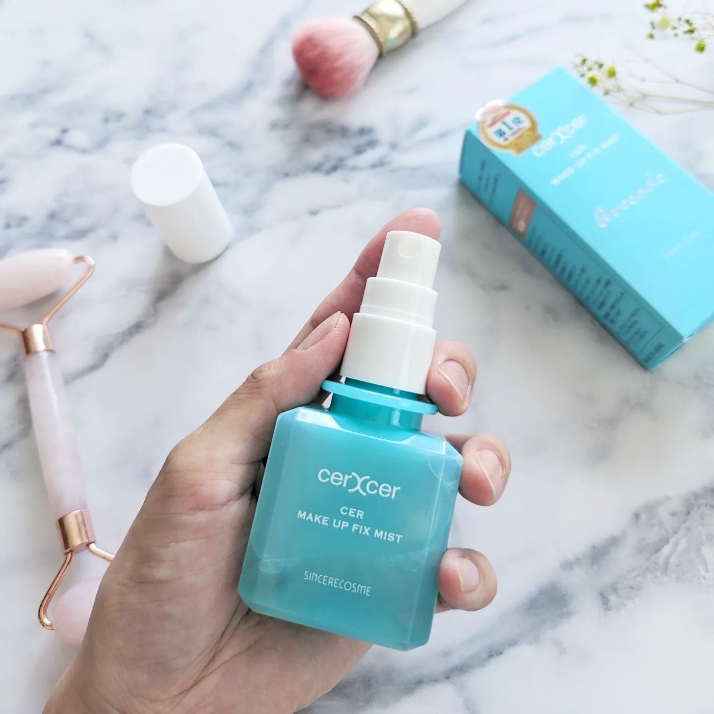 メイクアップフィックスミスト/cerXcer/フィックスミストを使ったクチコミ（3枚目）