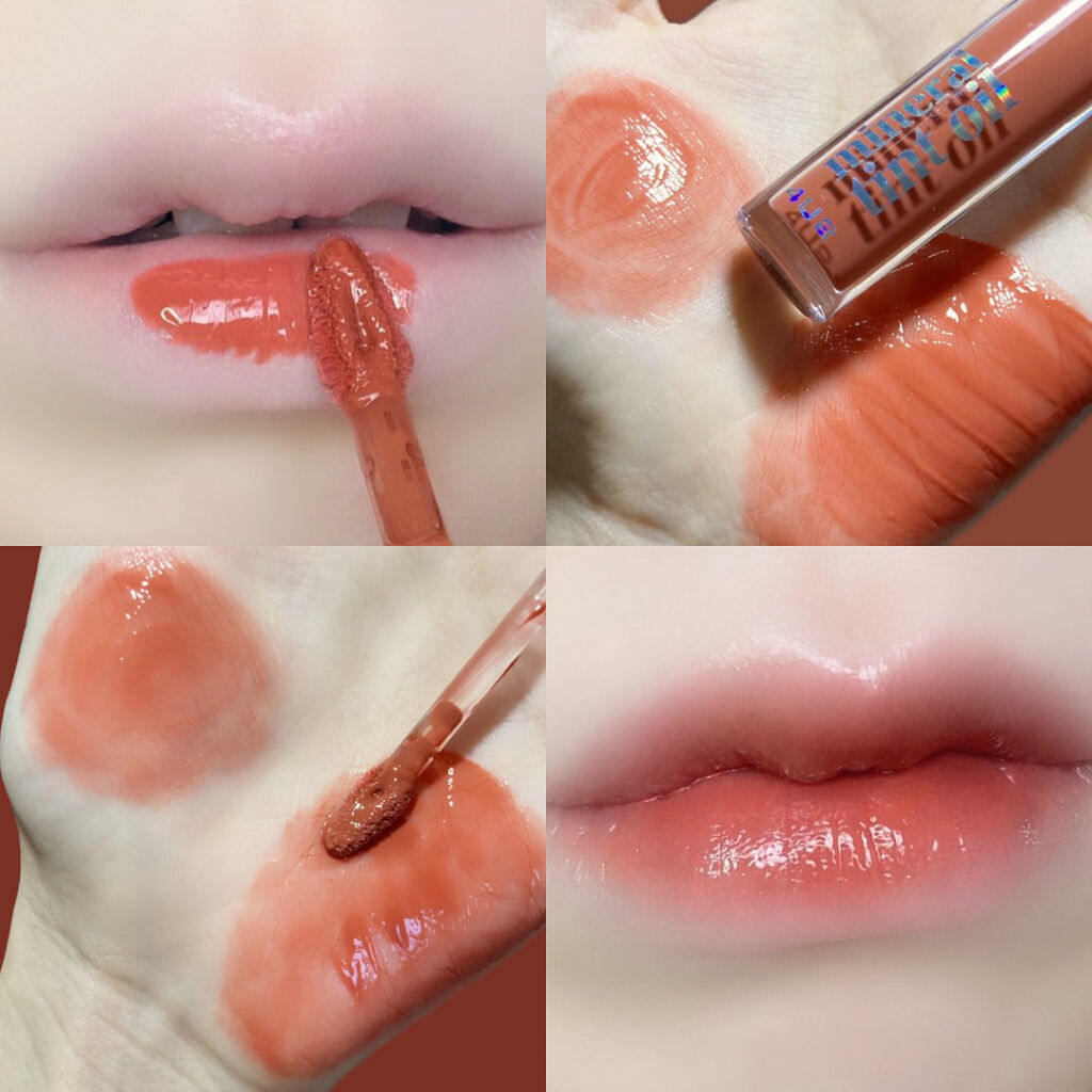 ミネラルティントオイル #01 オーバースパークル/4U2/リップティントを使ったクチコミ（3枚目）