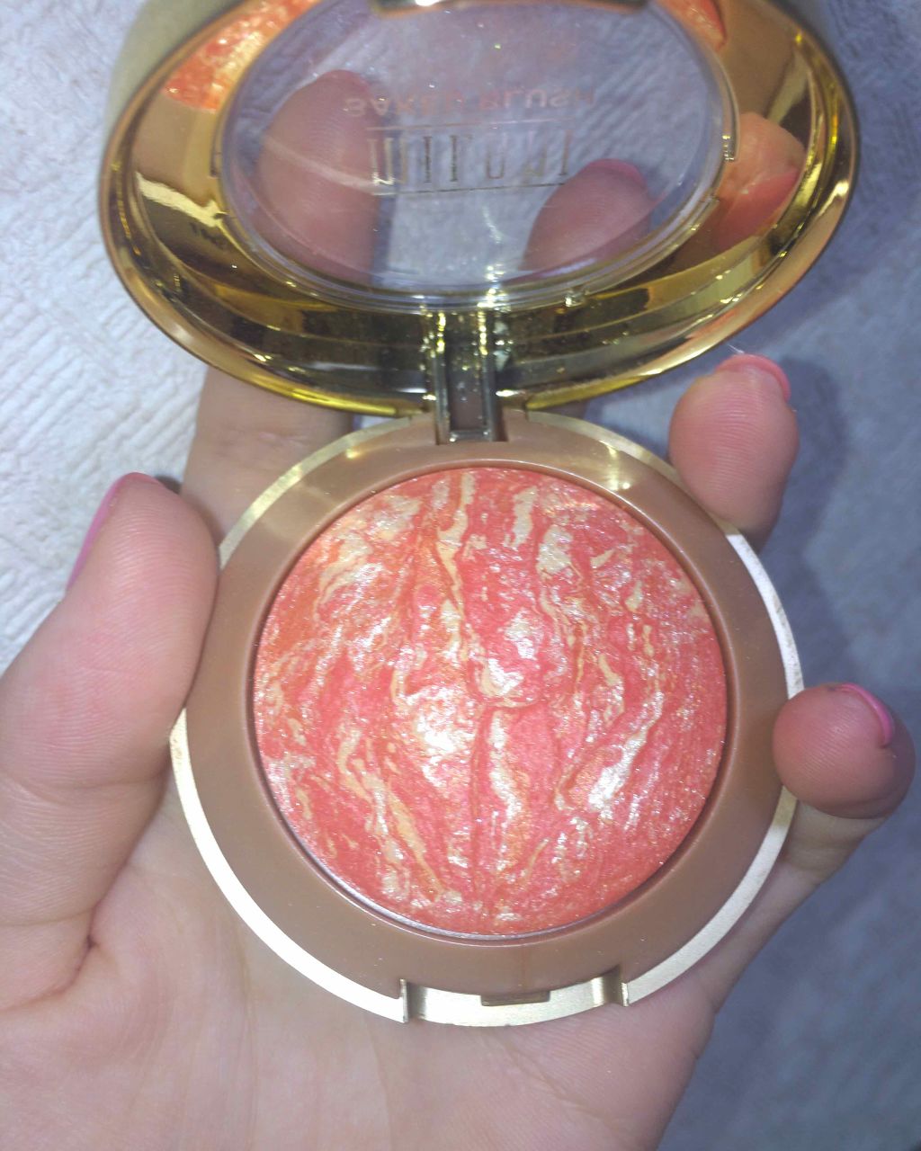 BAKED POWDER BLUSH/Milani Cosmetics/パウダーチークを使ったクチコミ（2枚目）