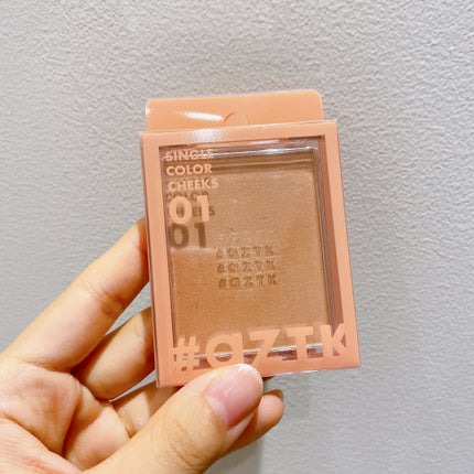 シングルカラーチーク/aZTK/パウダーチークを使ったクチコミ(2枚目)