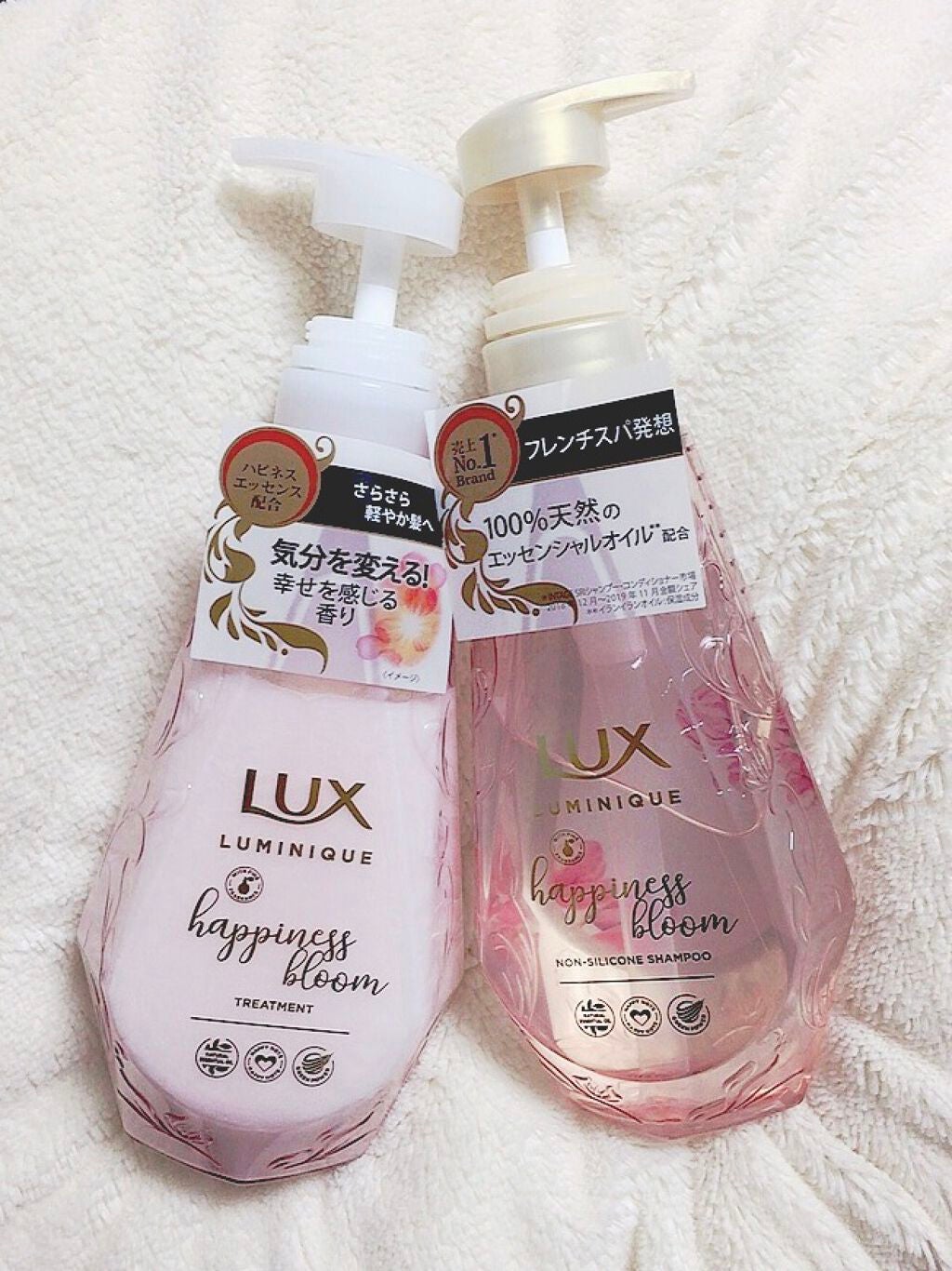 ルミニーク ハピネスブルーム シャンプー/トリートメント/LUX/市販シャンプーを使ったクチコミ(1枚目)