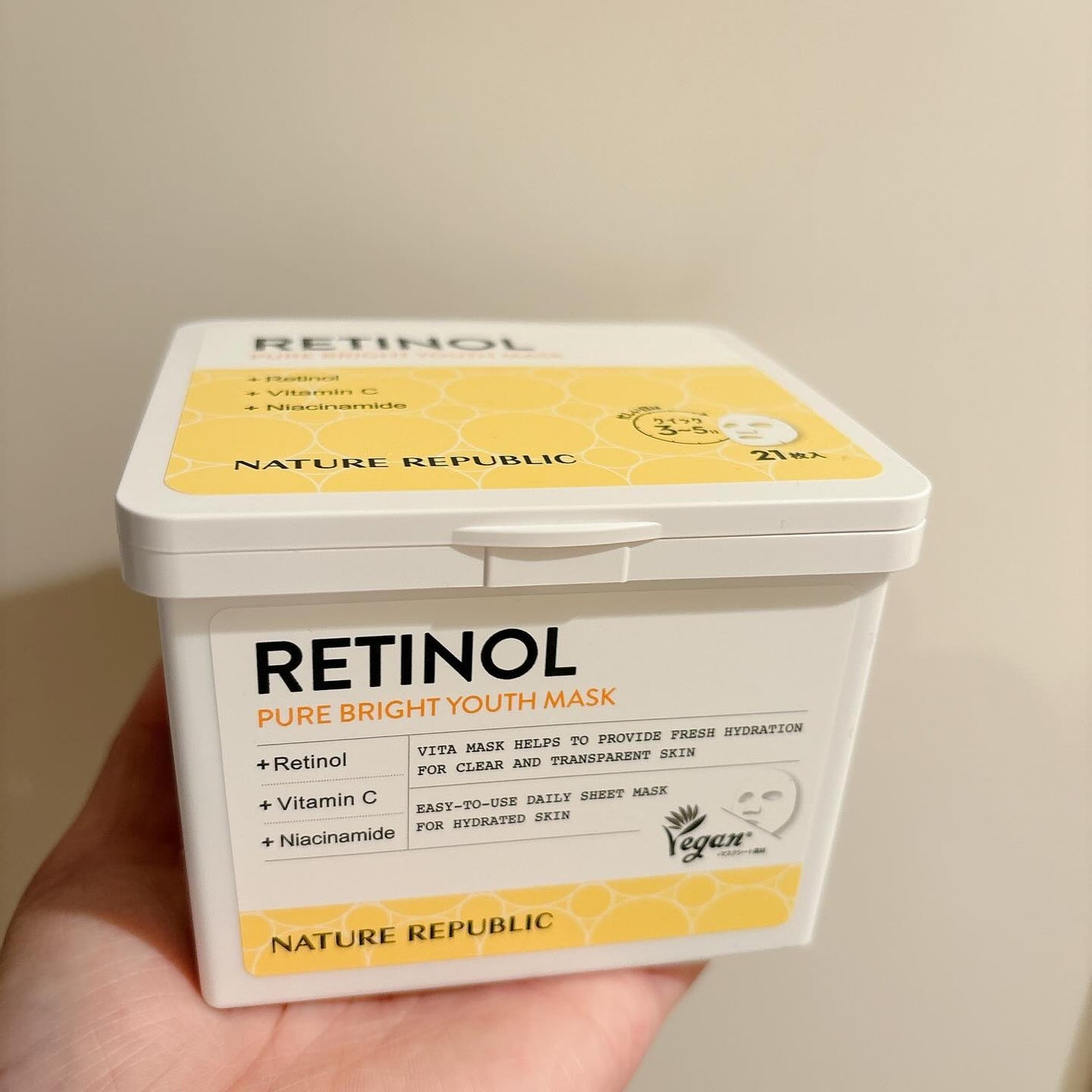 キューブマスク レチノール/ネイチャーリパブリック/シートマスク・パックを使ったクチコミ(1枚目)