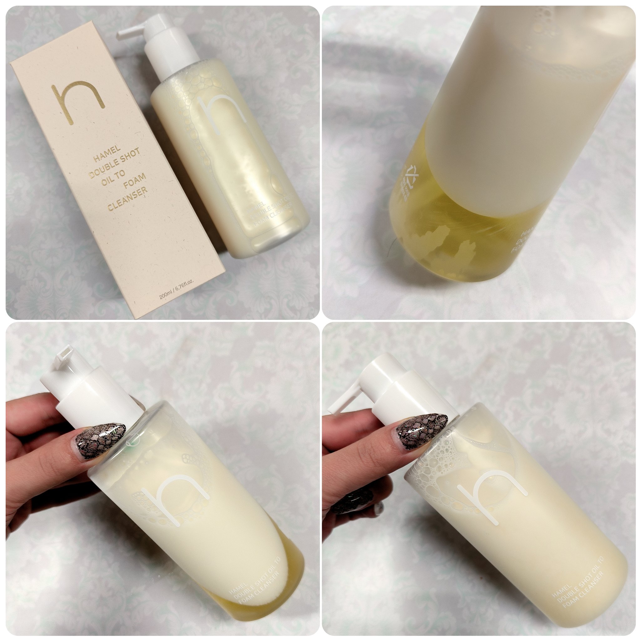 ダブルショットオイルトゥーフォームクレンザー/HAMEL/オイルクレンジングを使ったクチコミ（2枚目）