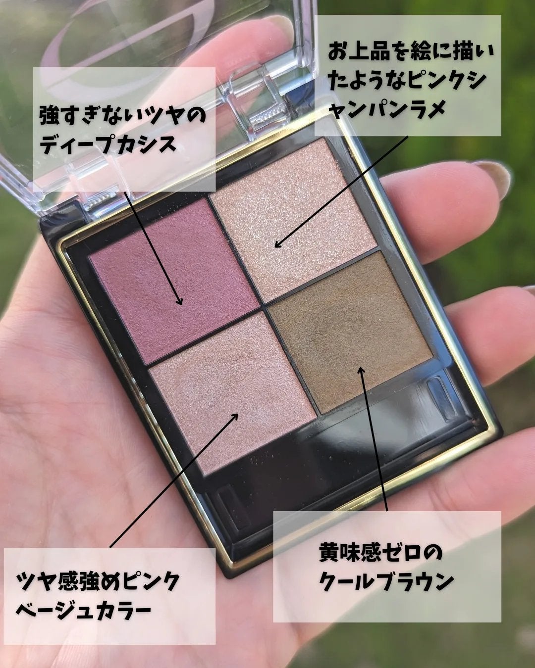 リアルクローズシャドウ/excel/アイシャドウパレットを使ったクチコミ(2枚目)