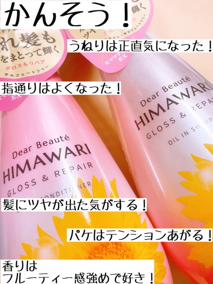 オイルインシャンプー/オイルインコンディショナー (グロス&リペア)/ディアボーテ/市販シャンプーを使ったクチコミ(5枚目)