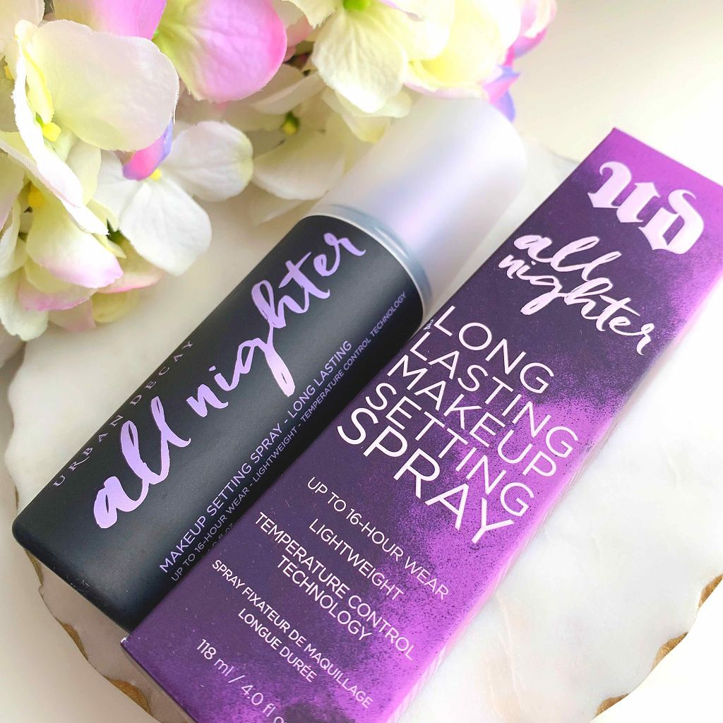 オールナイター-MAKEUP SETTING SPRAY-LONG LASTING/アーバンディケイ/ミスト状化粧水を使ったクチコミ（1枚目）