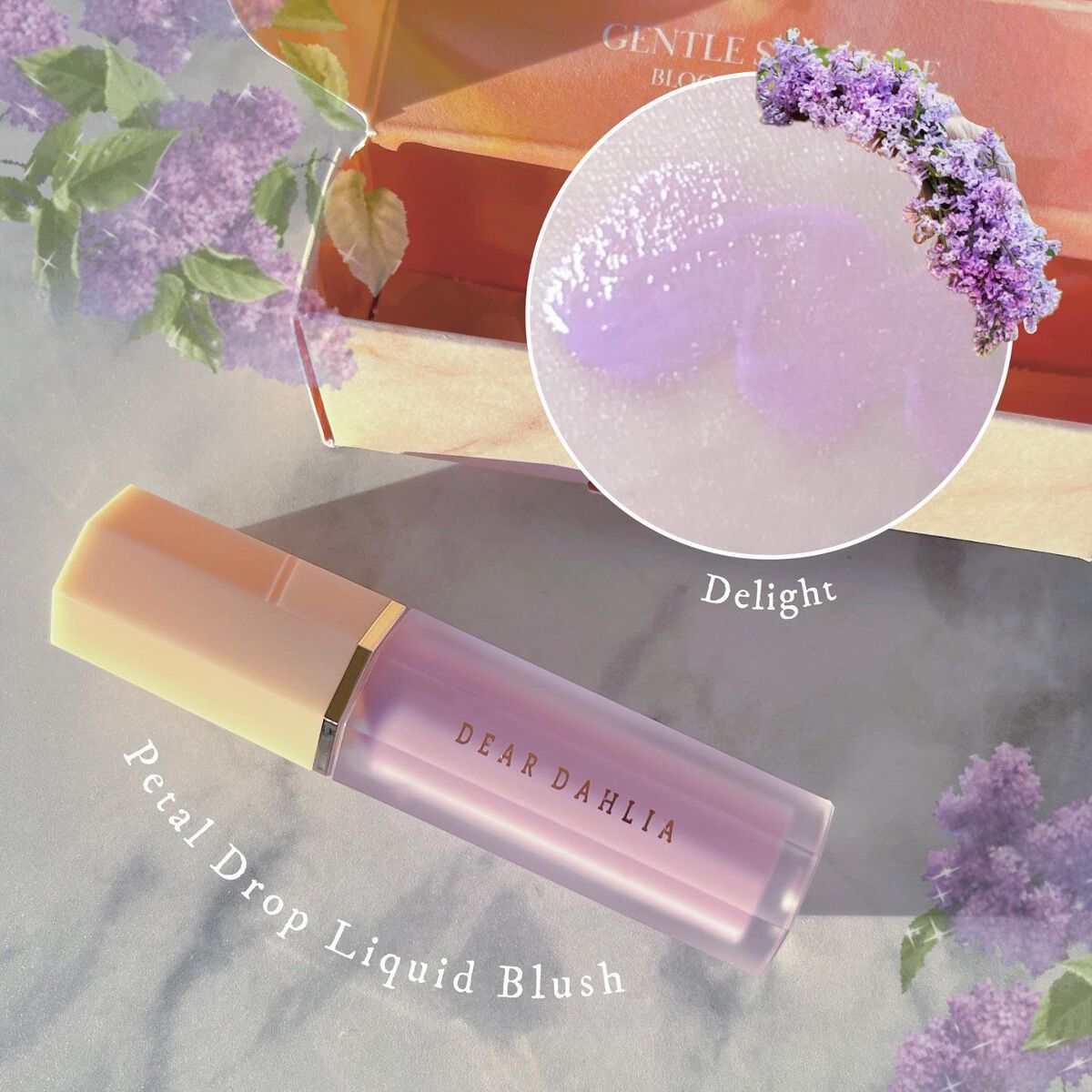 ペタルドロップリキッドブラッシャー ディライト(DELIGHT)/DEAR DAHLIA/リキッドチークを使ったクチコミ（1枚目）