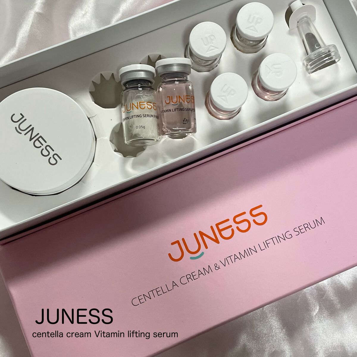 センテラクリーム&ビタミンリフティングセラム/JUNESS/美容液を使ったクチコミ(2枚目)