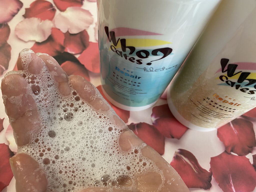 ハワイアンシャンプー＆トリートメント ＜リペア＞/who cares?/市販シャンプーを使ったクチコミ（2枚目）
