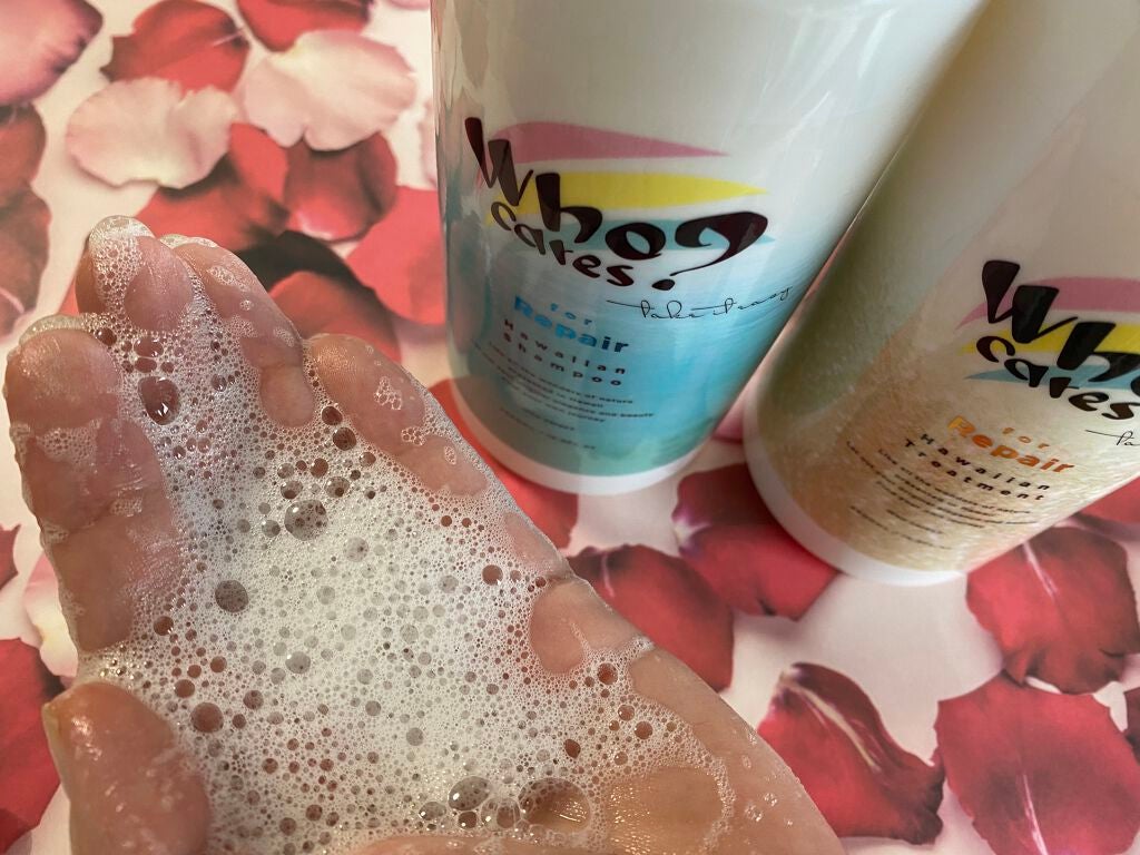 ハワイアンシャンプー&トリートメント <リペア>/who cares?/市販シャンプーを使ったクチコミ(2枚目)