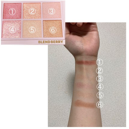 オーラクリエイション/BLEND BERRY/アイシャドウパレットを使ったクチコミ(2枚目)