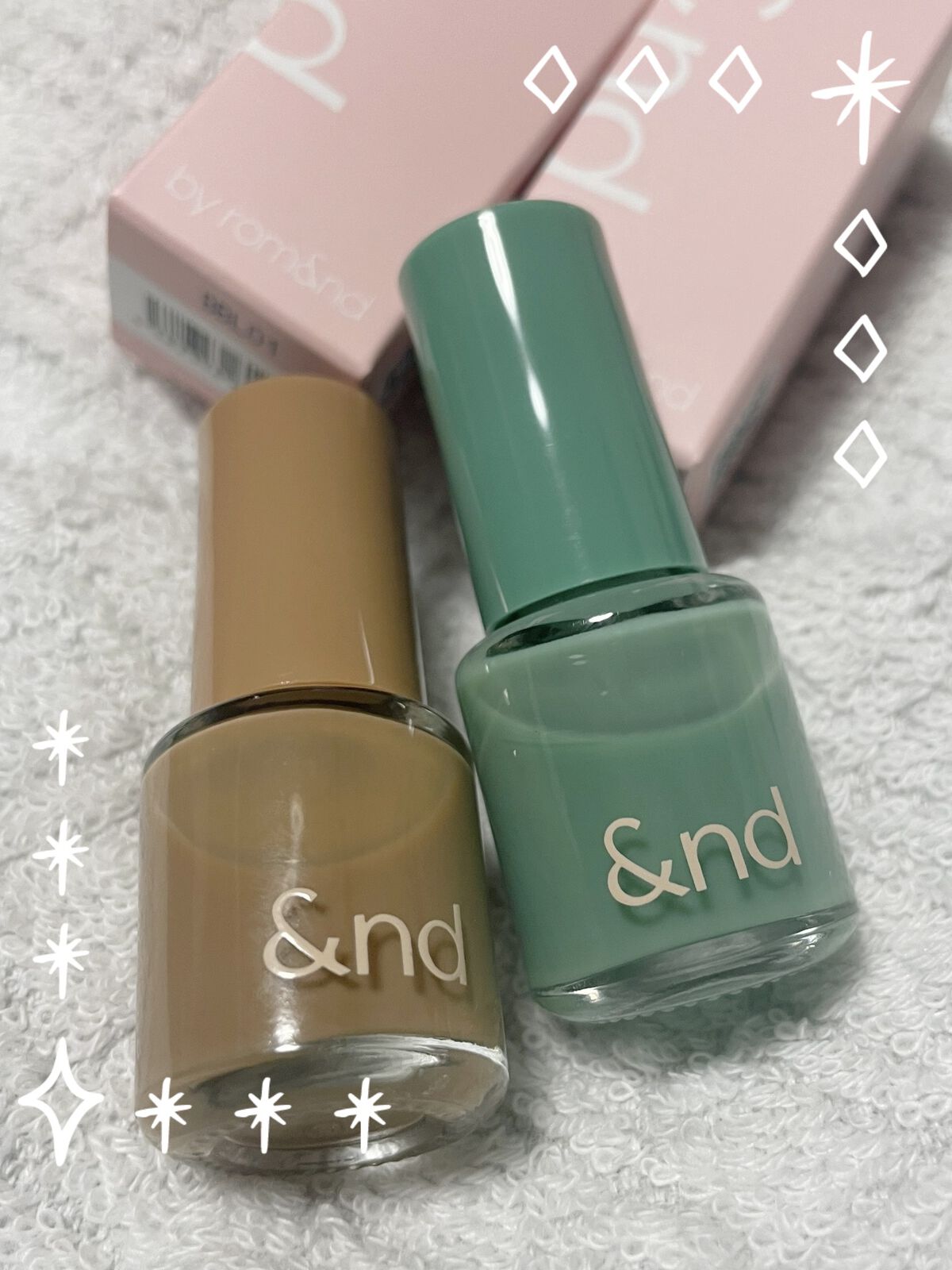 アンドバイロムアンド　グラッシードロップネイル/&nd by rom&nd/マニキュアを使ったクチコミ（1枚目）