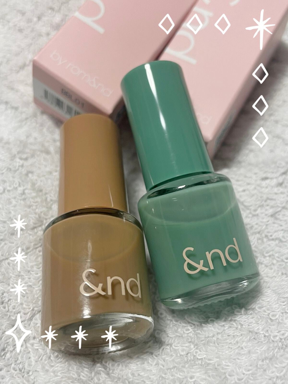 アンドバイロムアンド グラッシードロップネイル/&nd by rom&nd/マニキュアを使ったクチコミ(1枚目)