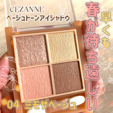 ベージュトーンアイシャドウ/CEZANNE/アイシャドウパレットを使ったクチコミ（1枚目）