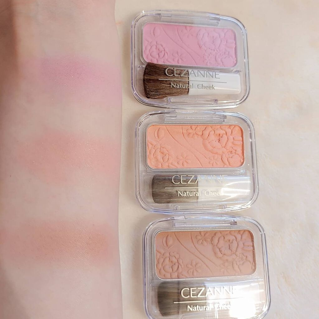 ナチュラル チークN/CEZANNE/パウダーチークを使ったクチコミ(2枚目)