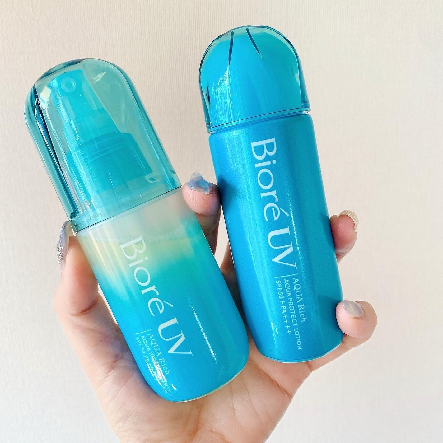 ビオレUV アクアリッチ アクアプロテクトローション(水層パック)/ビオレ/日焼け止めローションを使ったクチコミ(1枚目)