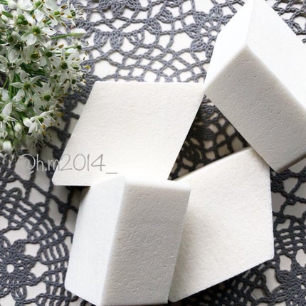 ファンデーション用天然スポンジ(菱形4P)/シャロン/パフ・スポンジを使ったクチコミ(2枚目)