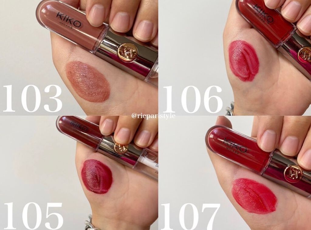 口紅 KIKO UNLIMITED DOUBLE TOUCH Yummy Colour UNLIMITED DOUBLE TOUCH 106 SATIN RUBY RED / KIKO(キコ) | LIPS