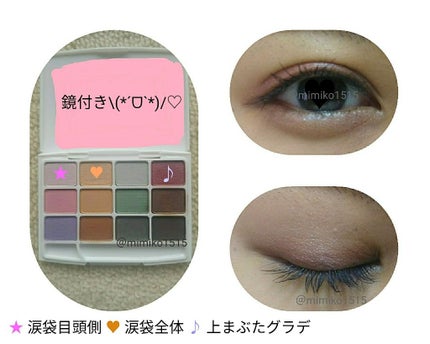 12色アイシャドウパレット/LOUJENE/アイシャドウパレットを使ったクチコミ(2枚目)