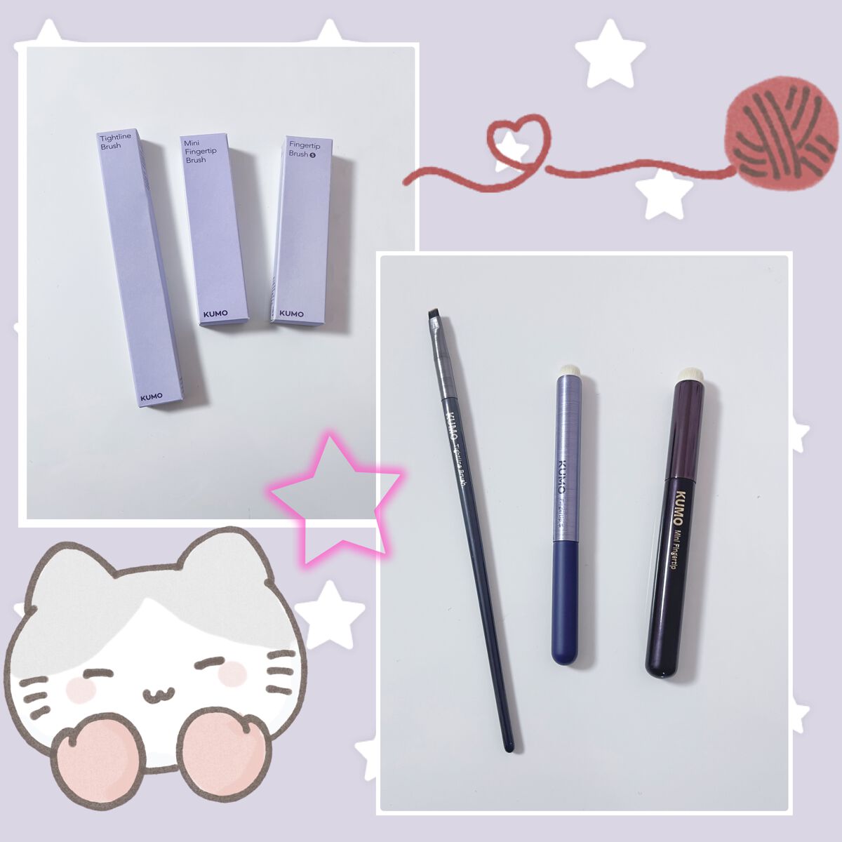 Mini Fingertip brush/KUMO/メイクブラシを使ったクチコミ（1枚目）