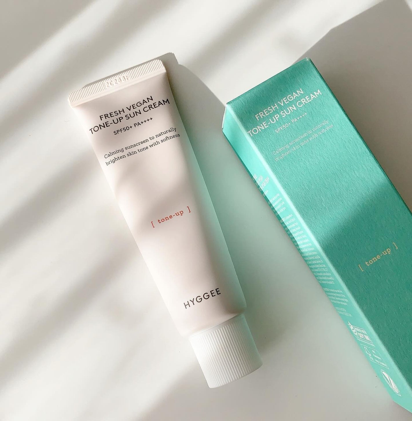 フレッシュヴィーガントーンアップサンクリーム/HYGGEE/日焼け止めクリームを使ったクチコミ(3枚目)