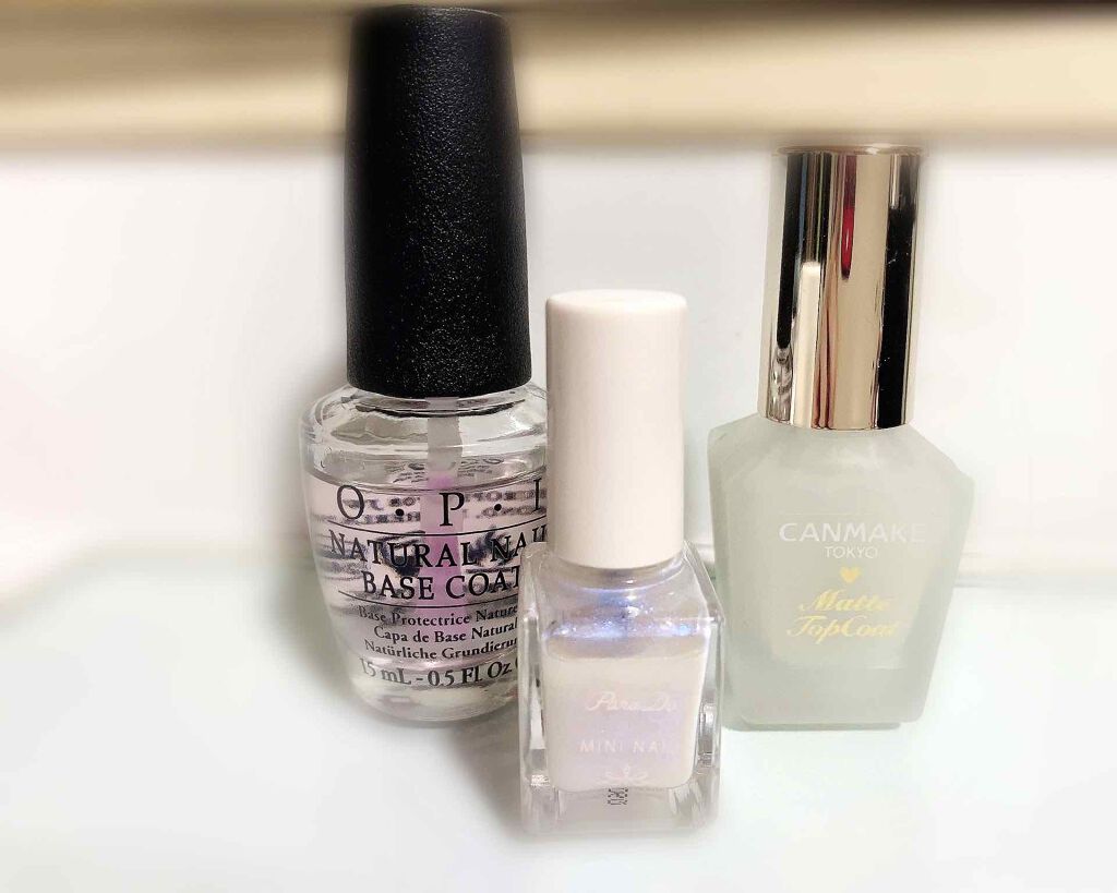 ナチュラルネイル ベースコート/O・P・I/ネイルベースコートを使ったクチコミ（3枚目）