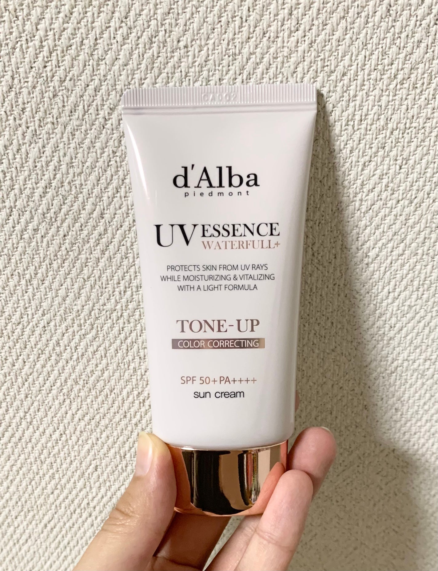 ウォータフルトーンアップサンクリーム/ダルバ/日焼け止めクリームを使ったクチコミ(1枚目)