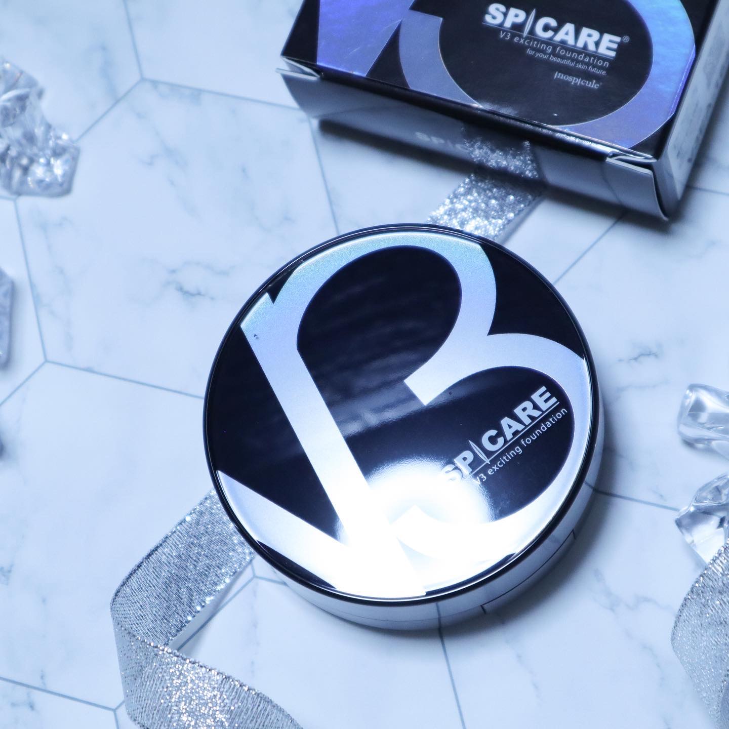 V3 エキサイティングファンデーション/SPICARE/クッションファンデーションを使ったクチコミ（2枚目）