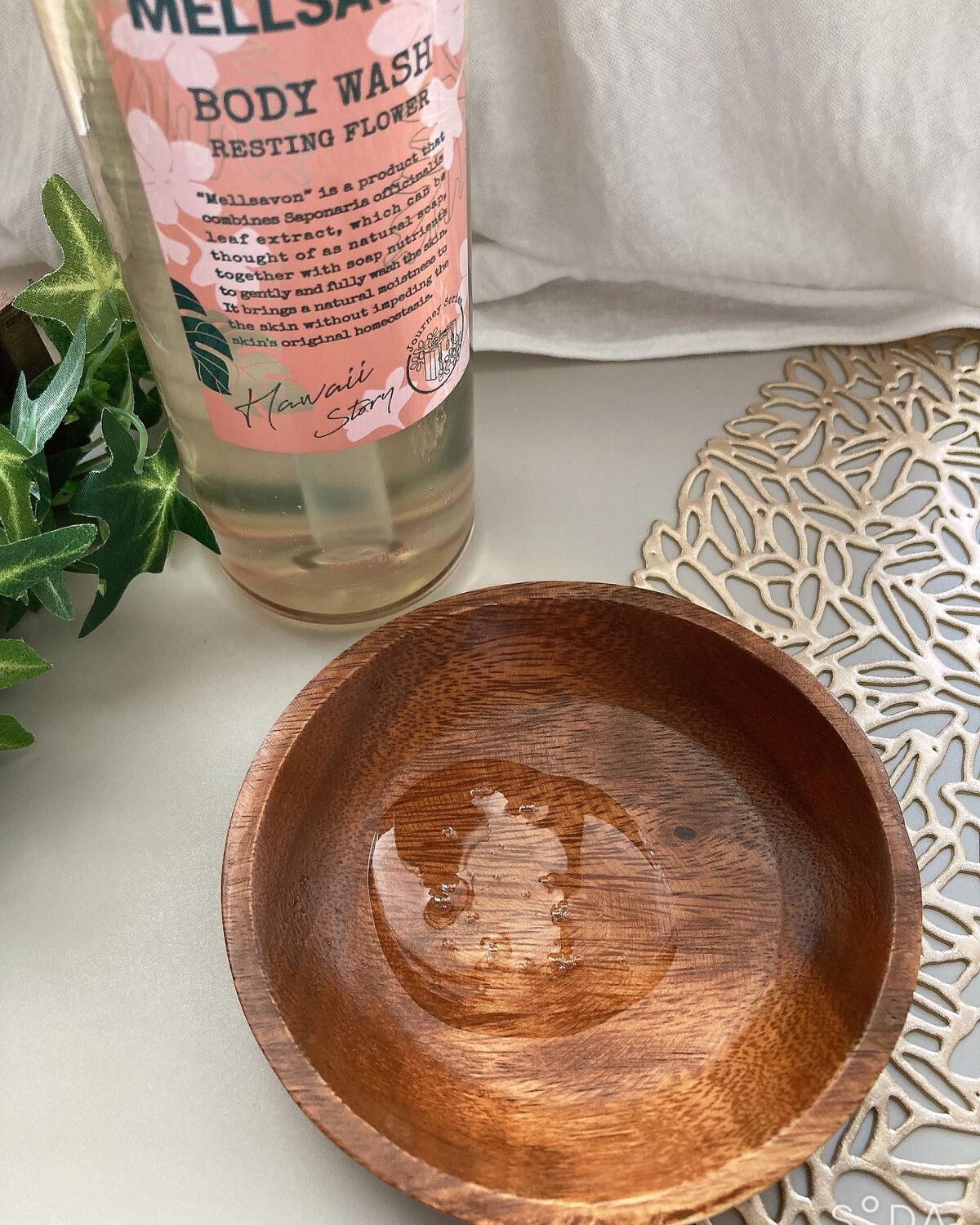 ボディウォッシュ レスティングフラワー 本体/Mellsavon/ボディソープを使ったクチコミ（2枚目）