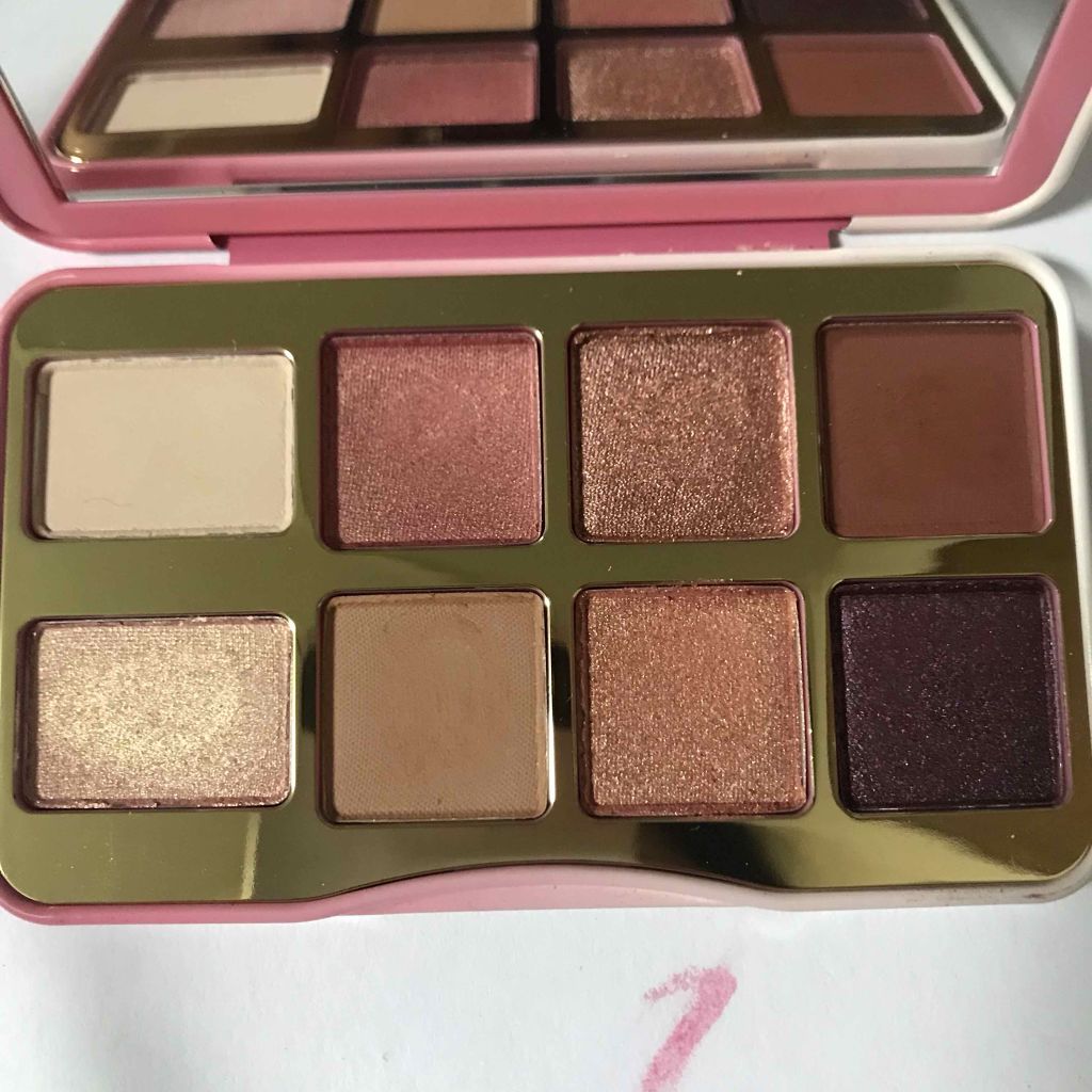 ティックルドピーチ ミニ アイシャドウ パレット/Too Faced/アイシャドウパレットを使ったクチコミ(2枚目)