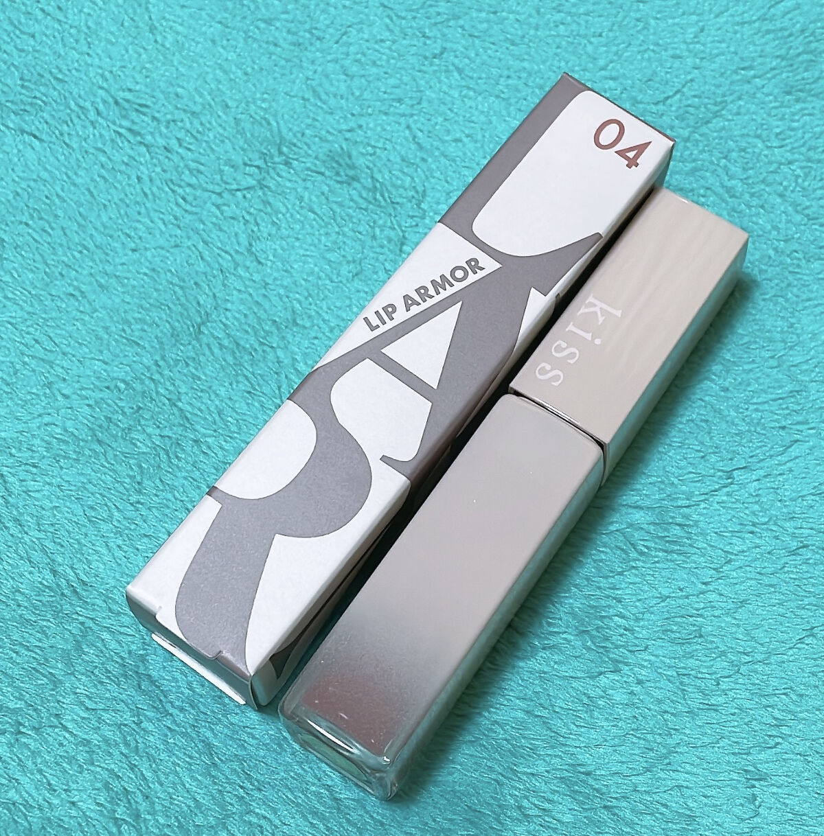 リップアーマー 04 反撃モーヴ/KiSS/口紅を使ったクチコミ（2枚目）