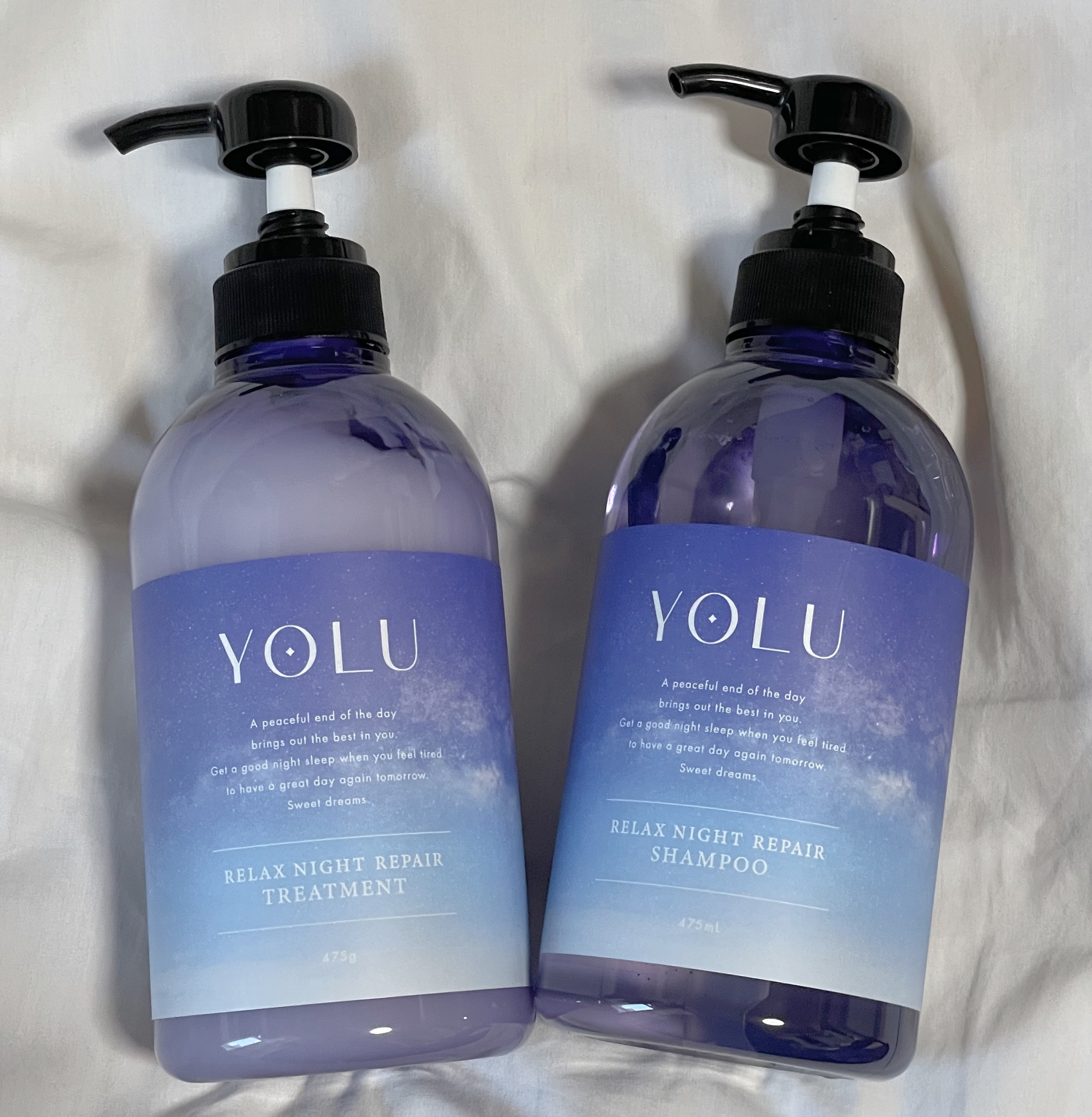 リラックスナイトリペア シャンプー／トリートメント/YOLU/市販シャンプーを使ったクチコミ（1枚目）