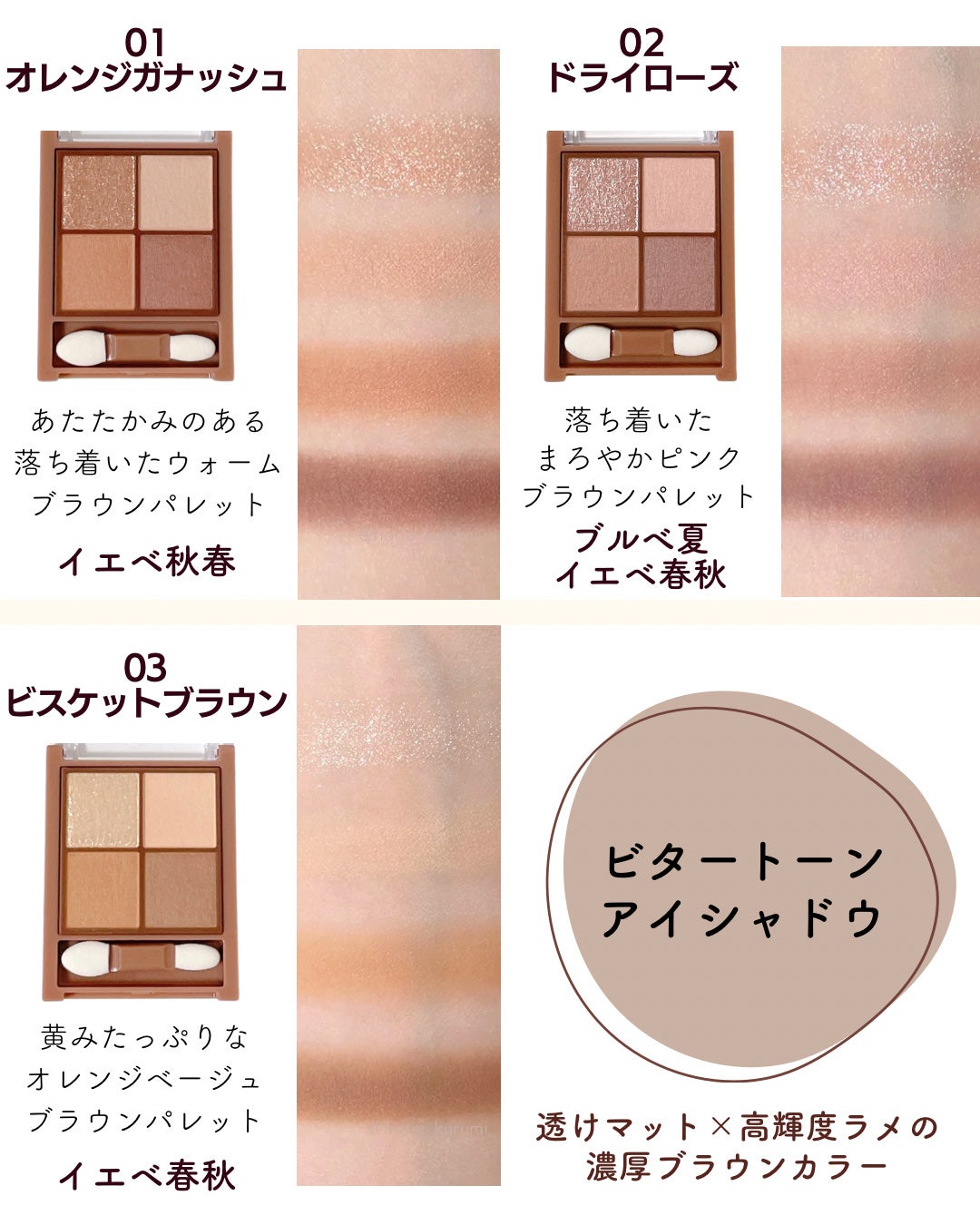 ベージュトーンアイシャドウ/CEZANNE/アイシャドウパレットを使ったクチコミ(5枚目)