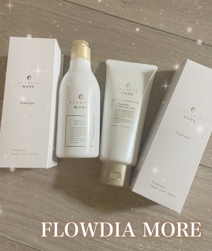 FLOWDIA フローディアモア シャンプー リペアコンクメルティーのクチコミ「泡立ちはすごく良いわけでは
ないですがしっかり洗えます。
香りも強すぎないし
使っているうちに.....」(1枚目)