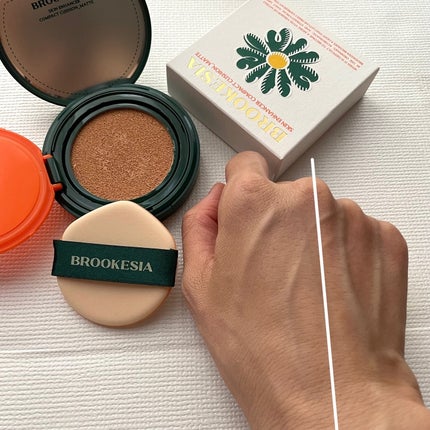 スキンエンハンサー コンパクト クッション (マット)/BROOKESIA/クッションファンデーションを使ったクチコミ(7枚目)