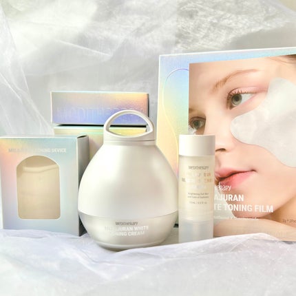 メラジュランホワイトトーニングクリーム&EMS美顔器/MEDITHERAPY/その他スキンケアを使ったクチコミ(1枚目)