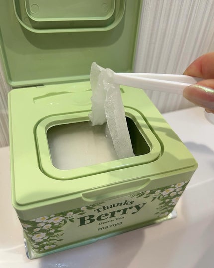 Thanks Berry グリーンティーシートマスク/manyo/シートマスク・パックを使ったクチコミ(4枚目)