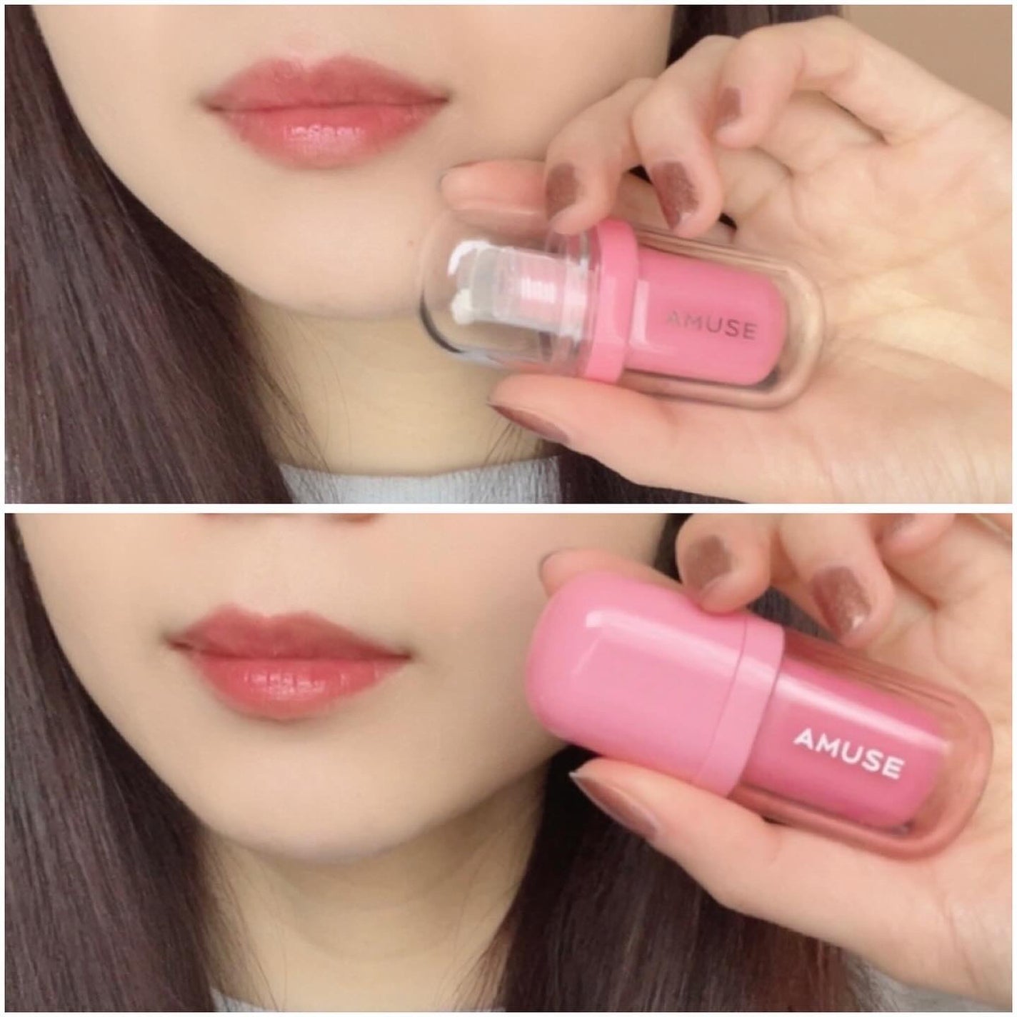 ジェルフィットティント/AMUSE/リップティントを使ったクチコミ(3枚目)
