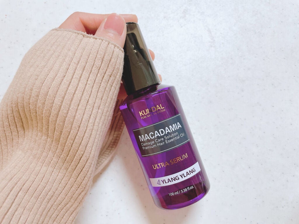 クンダル マカダミア ウルトラヘアセラム /KUNDAL/ヘアオイルを使ったクチコミ(2枚目)